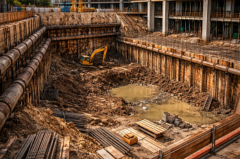 Временные ограждения, подпорные стены, шпунт: какую геологию «спросят»