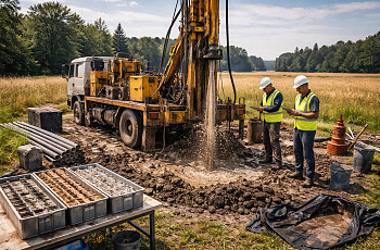 Как определить безопасные зоны для бурения/прохода техники на действующей площадке